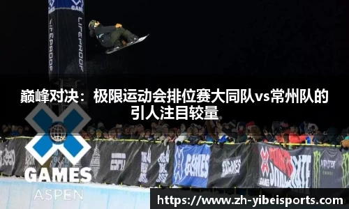 巅峰对决:极限运动会排位赛大同队vs常州队的引人注目较量